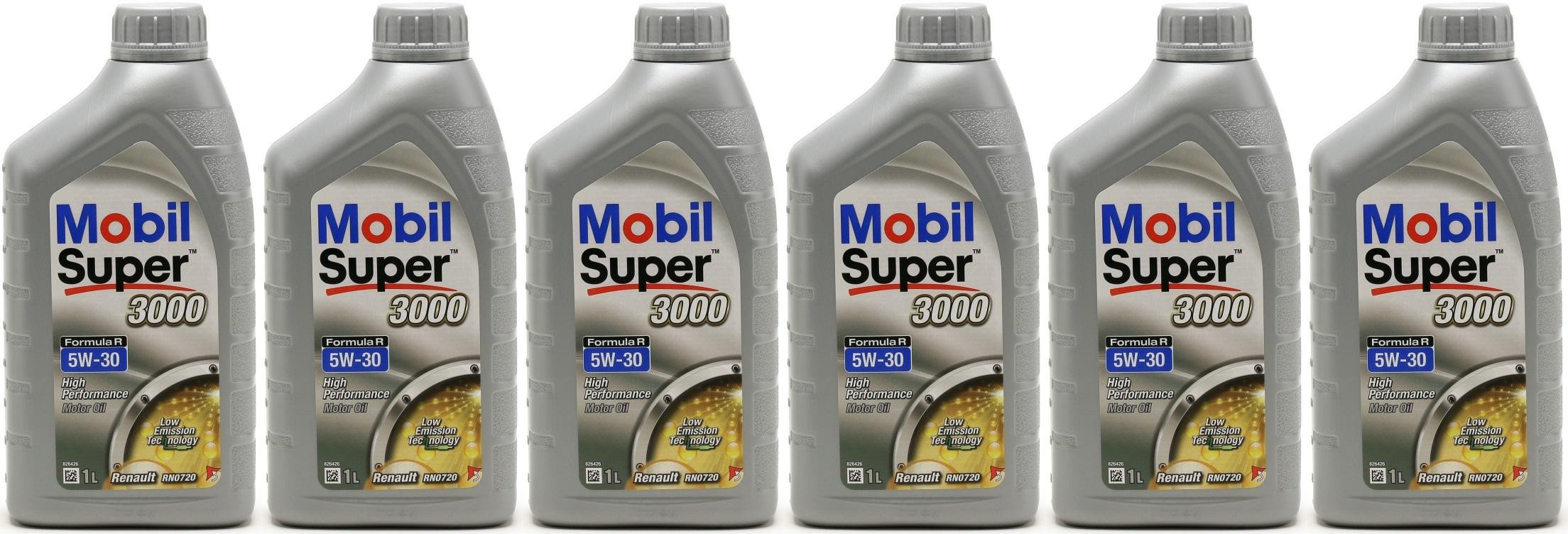 Mobil Super 3000 Formula R 5W-30 Motoröl 6x 1l = 6 Liter