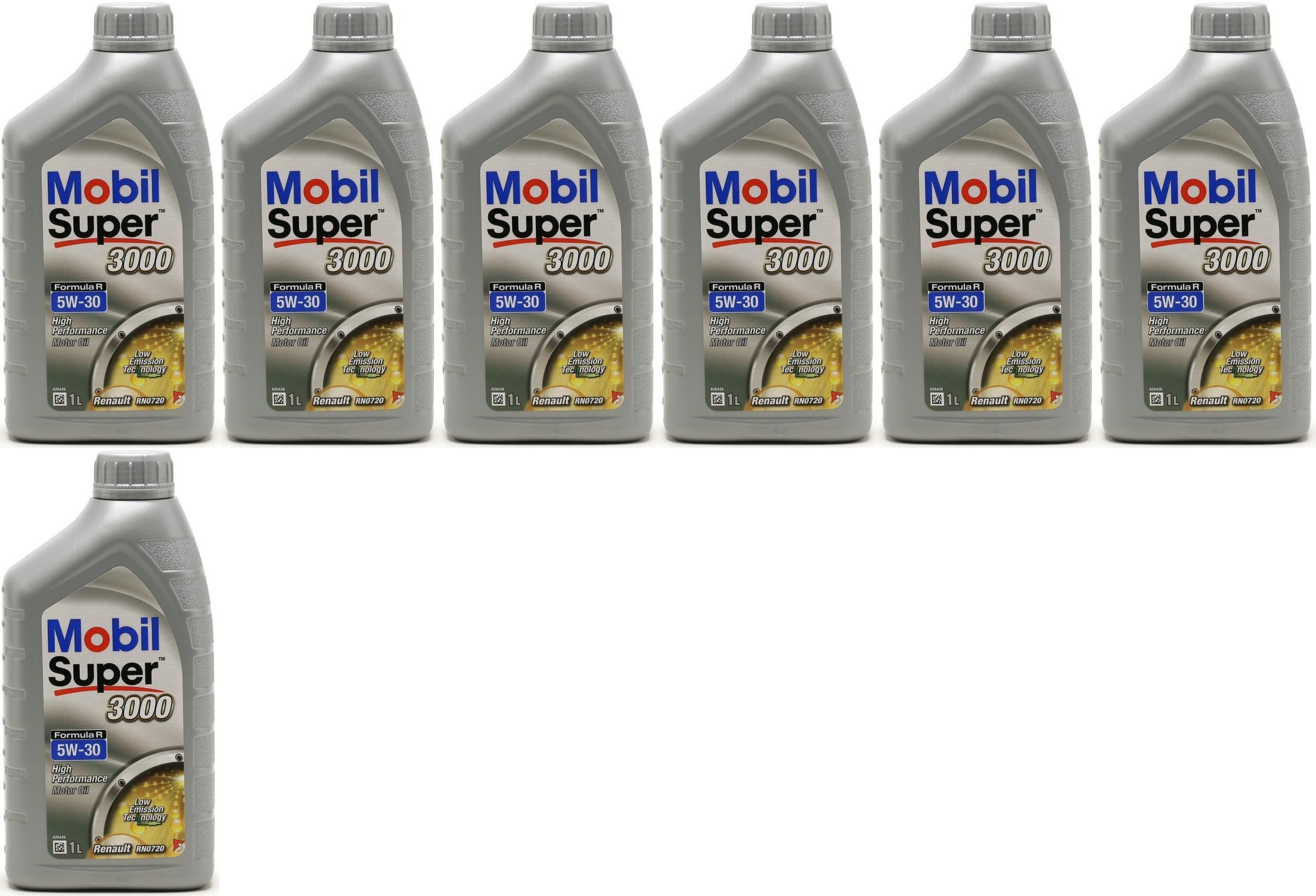 Mobil Super 3000 Formula R 5W-30 Motoröl 7x 1l = 7 Liter