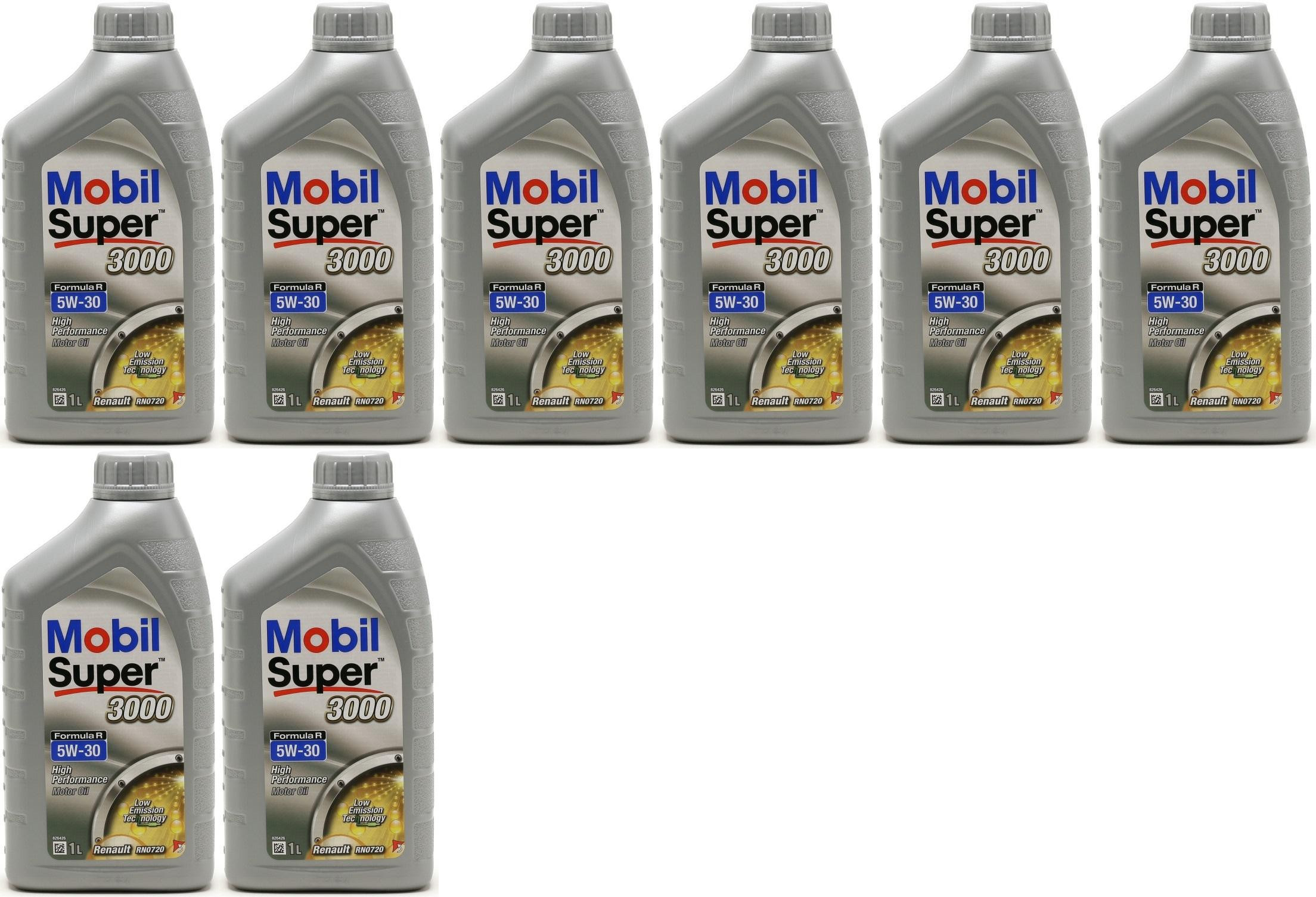 Mobil Super 3000 Formula R 5W-30 Motoröl 8x 1l = 8 Liter