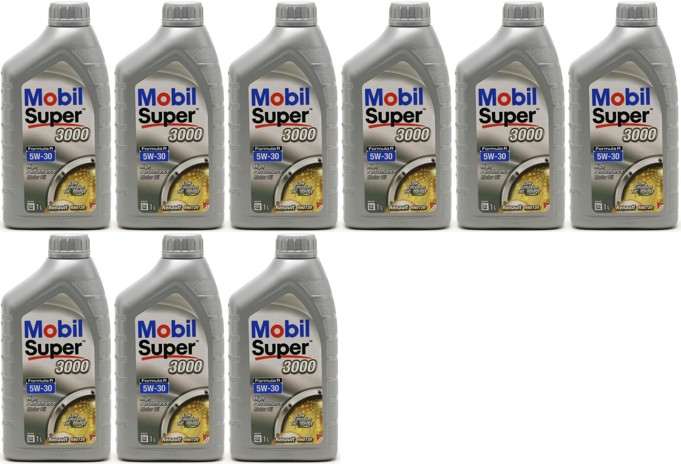 Mobil Super 3000 Formula R 5W-30 Motoröl 9x 1l = 9 Liter