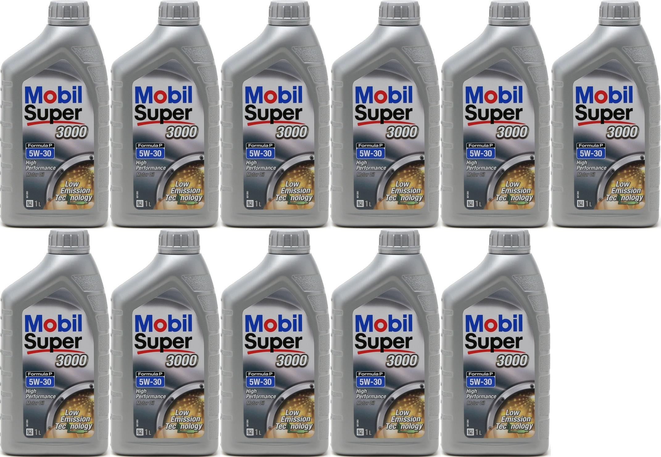 Mobil Super 3000 Formula P 5W-30 Motoröl 11x 1l = 11 Liter