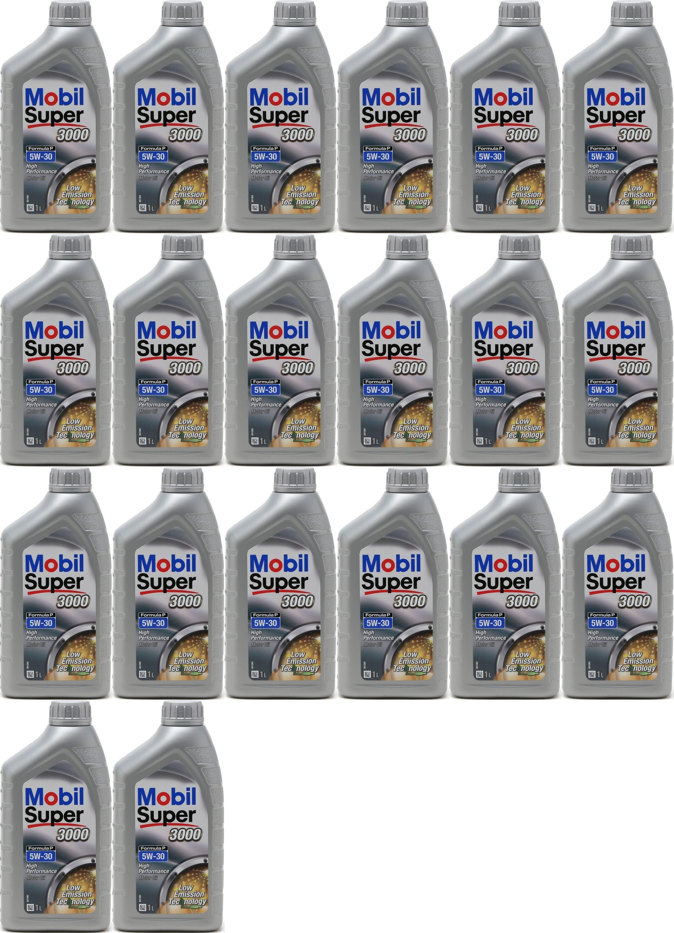 Mobil Super 3000 Formula P 5W-30 Motoröl 20x 1l = 20 Liter