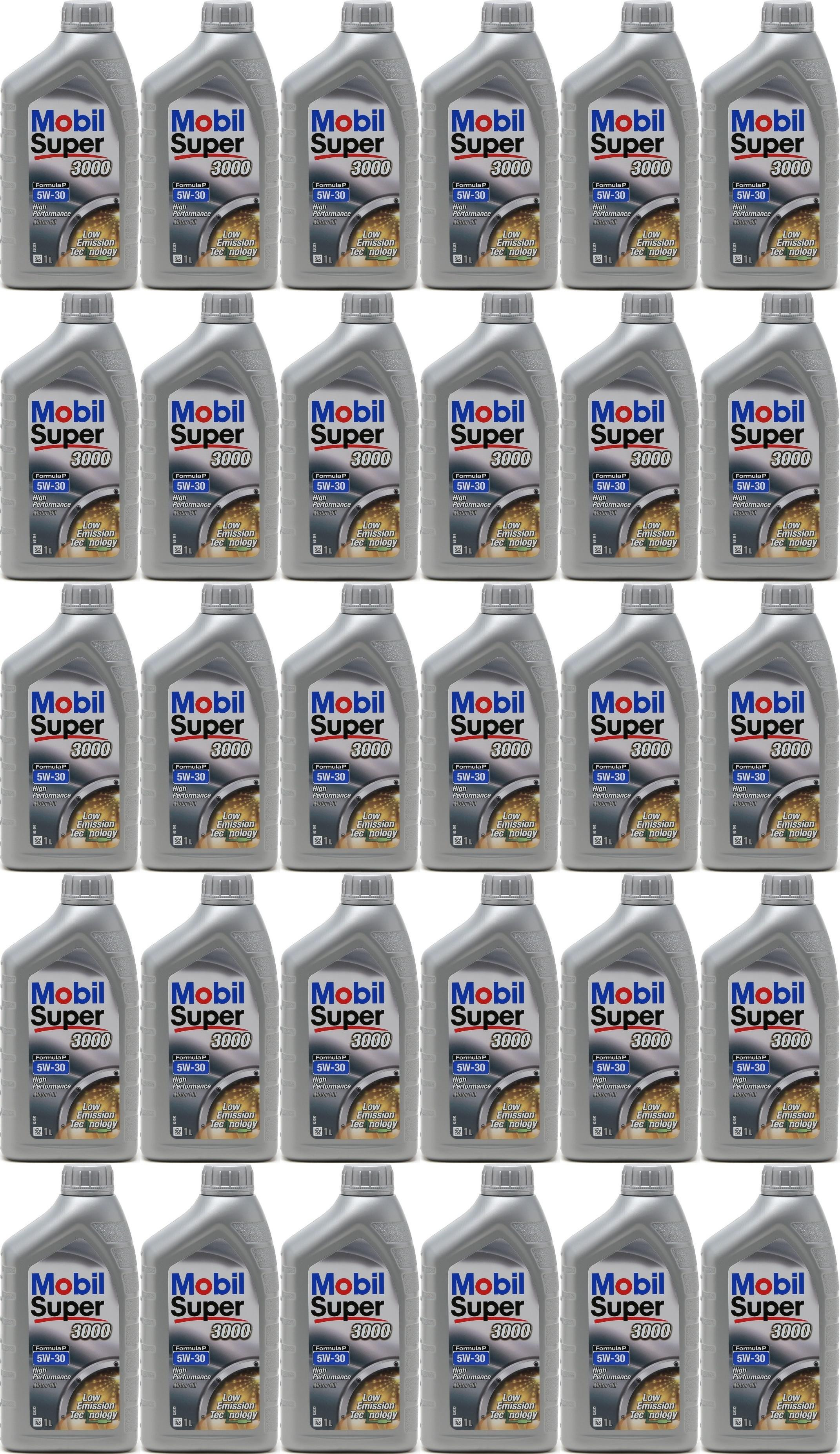 Mobil Super 3000 Formula P 5W-30 Motoröl 30x 1l = 30 Liter