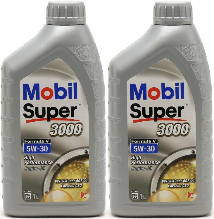 Mobil Super 3000 Formula V Longlife 5W-30 Motoröl 2x 1l = 2 Liter