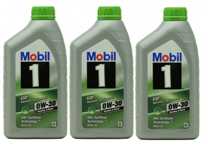 Mobil 1 ESP 0W-30 (504.00/ 507.00) Motoröl 3x 1l = 3 Liter