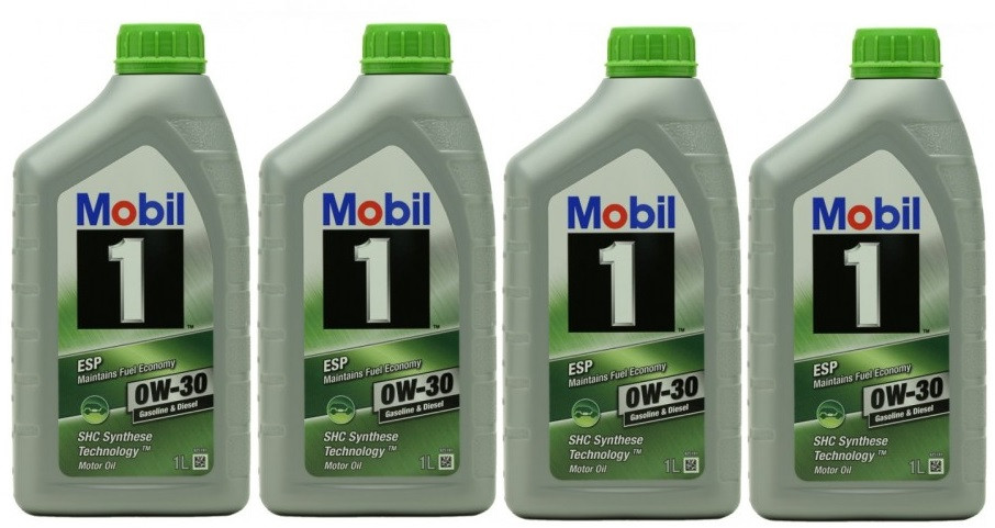 Mobil 1 ESP 0W-30 (504.00/ 507.00) Motoröl 4x 1l = 4 Liter