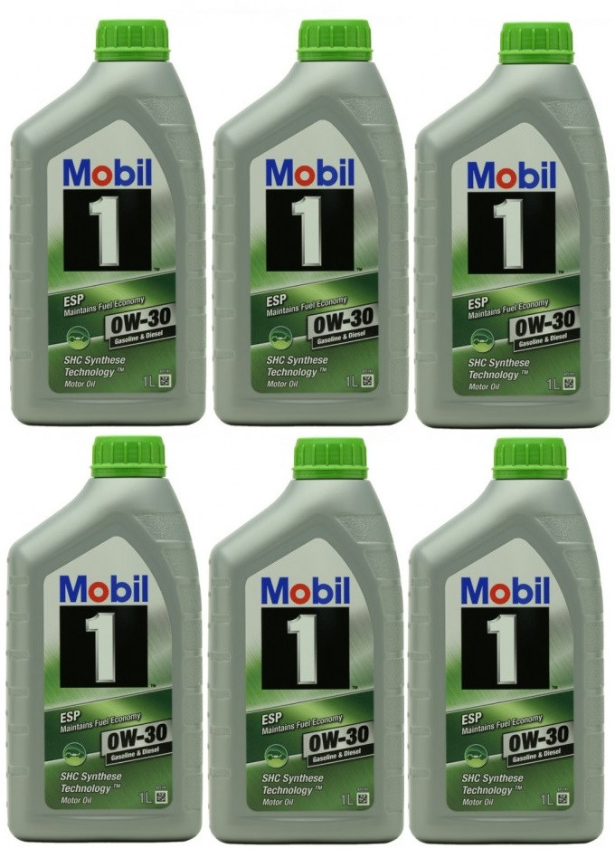 Mobil 1 ESP 0W-30 (504.00/ 507.00) Motoröl 6x 1l = 6 Liter