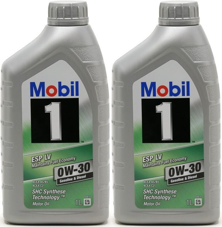 Mobil 1 ESP LV 0W-30 (A5/B5, C2) Motoröl 2x 1l = 2 Liter