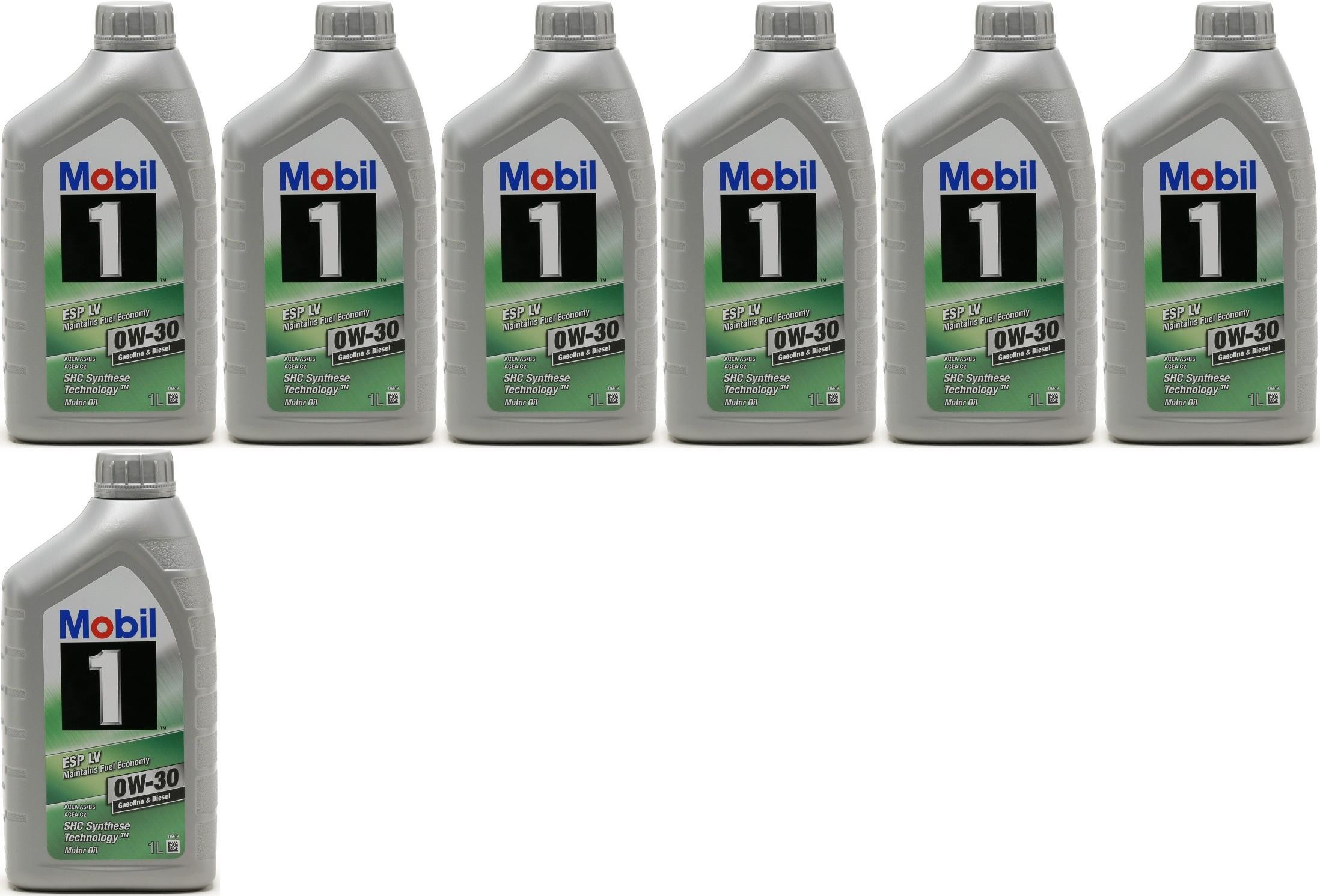 Mobil 1 ESP LV 0W-30 (A5/B5, C2) Motoröl 7x 1l = 7 Liter