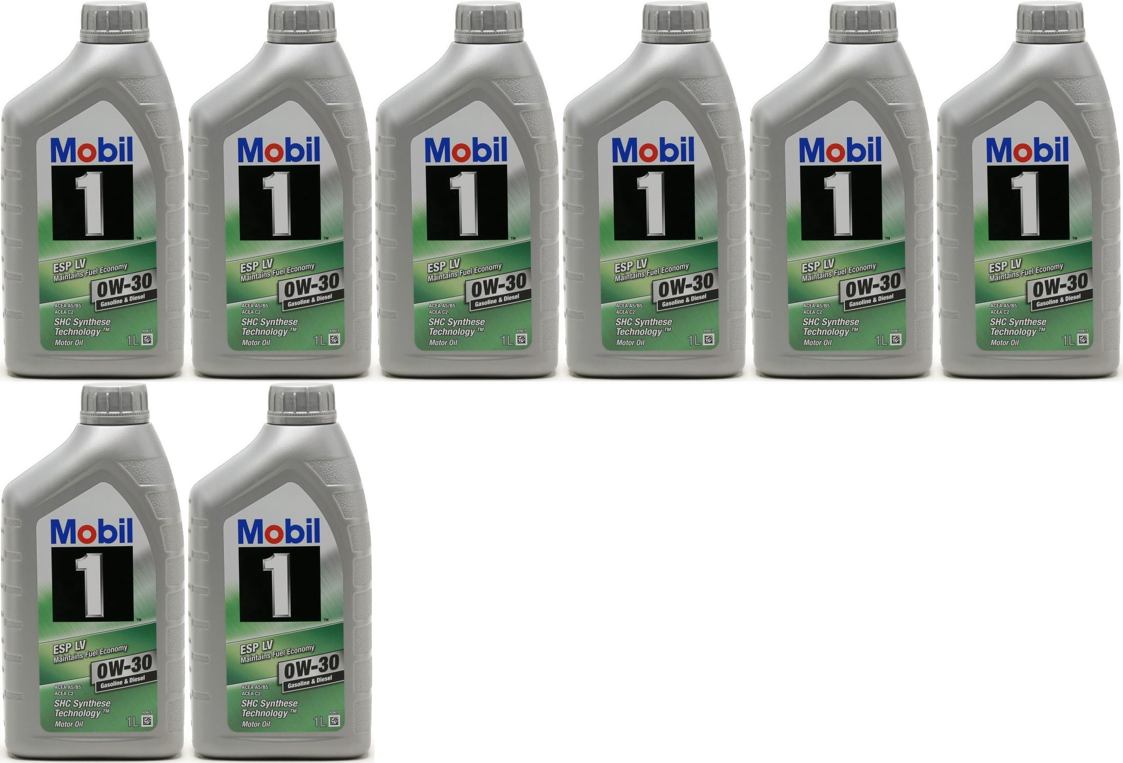 Mobil 1 ESP LV 0W-30 (A5/B5, C2) Motoröl 8x 1l = 8 Liter