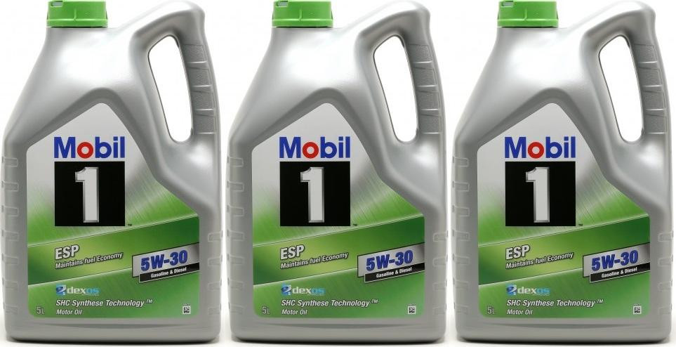 Mobil 1 ESP 5W-30 Motoröl 3x 5 = 15 Liter