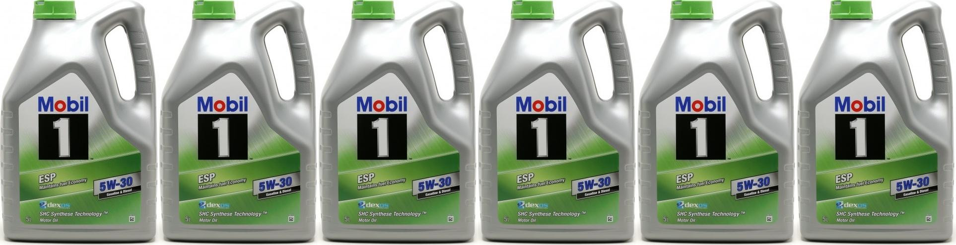 Mobil 1 ESP 5W-30 Motoröl 6x 5 = 30 Liter