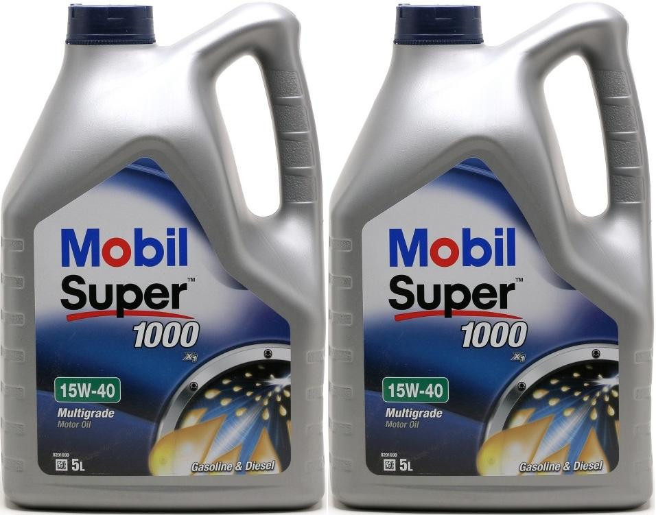 Mobil Super 1000 X1 15W-40 Motoröl 2x 5 = 10 Liter