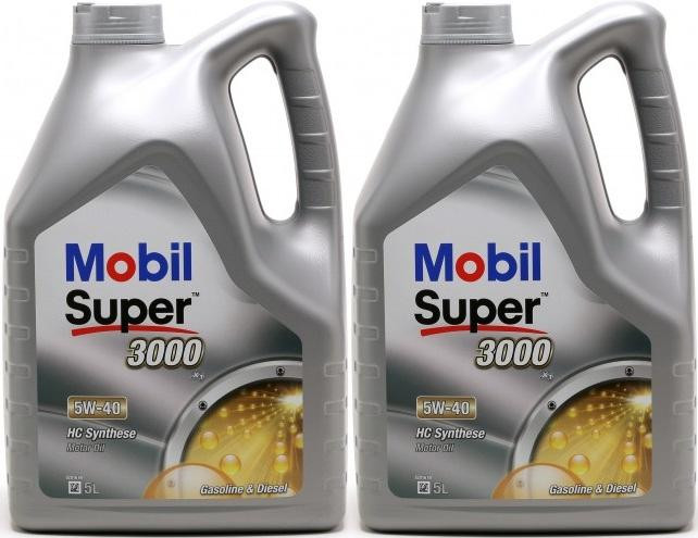 Mobil Super 3000 X1 5W-40 Motoröl 2x 5 = 10 Liter