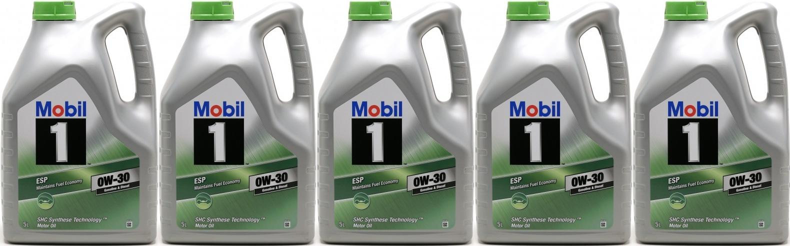 Mobil 1 ESP 0W-30 (504.00/ 507.00) Motoröl 5x 5 = 25 Liter