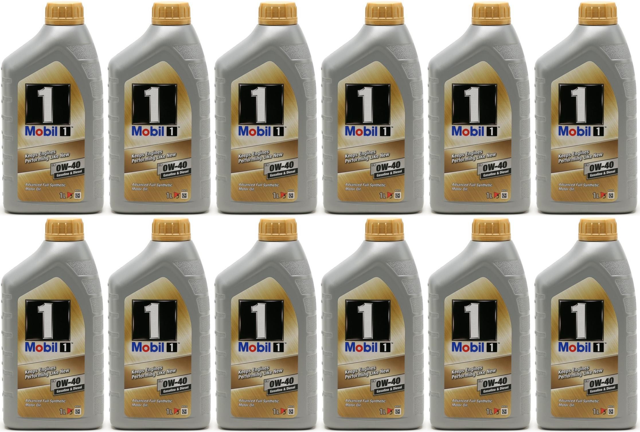 Mobil 1 FS 0W-40 Motoröl (ehem. NEW LIFE) 12x 1l = 12 Liter