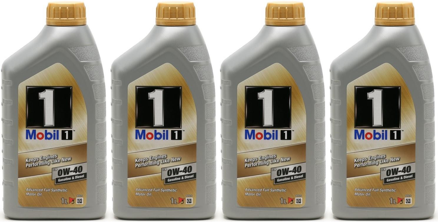 Mobil 1 FS 0W-40 Motoröl (ehem. NEW LIFE) 4x 1l = 4 Liter
