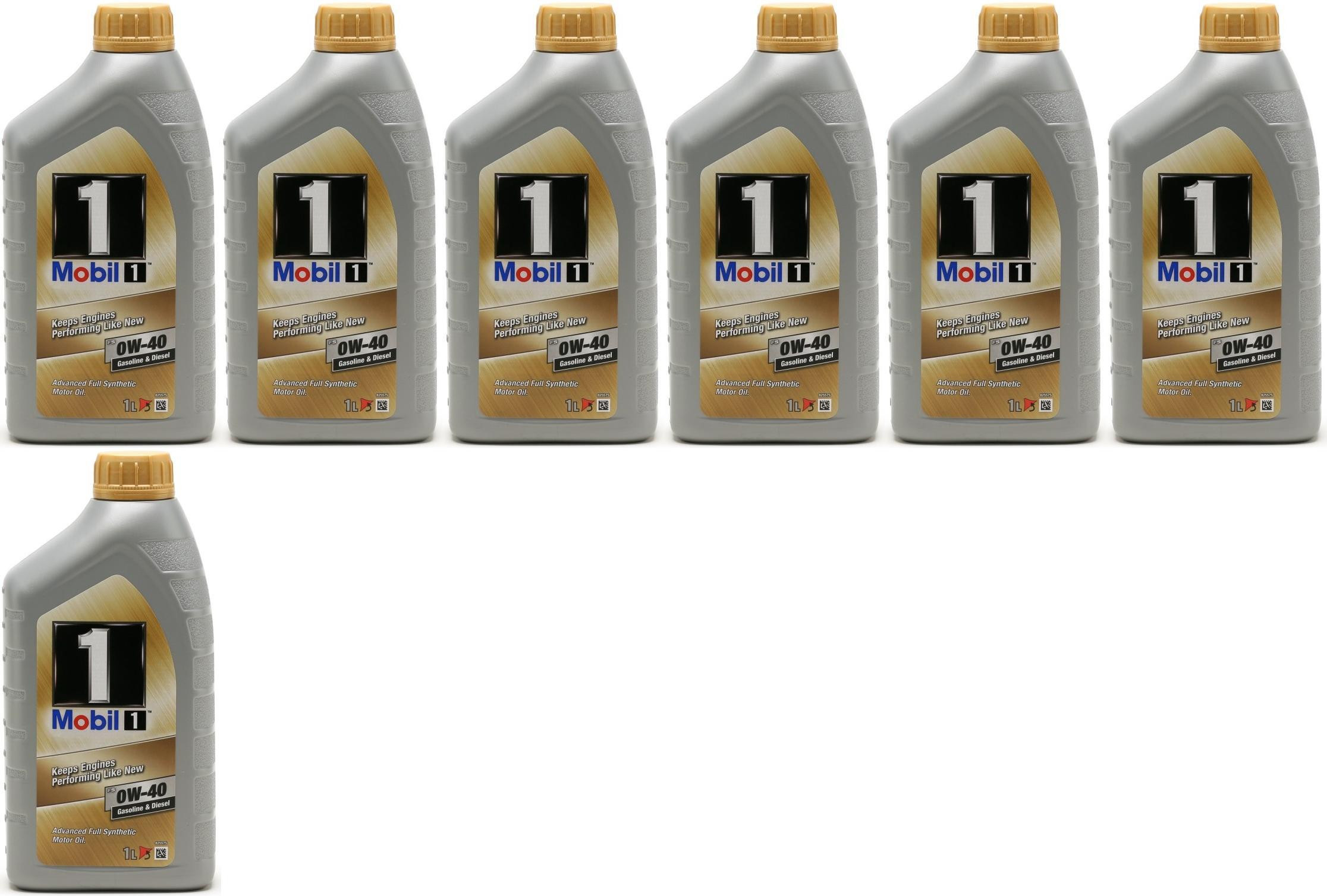 Mobil 1 FS 0W-40 Motoröl (ehem. NEW LIFE) 7x 1l = 7 Liter