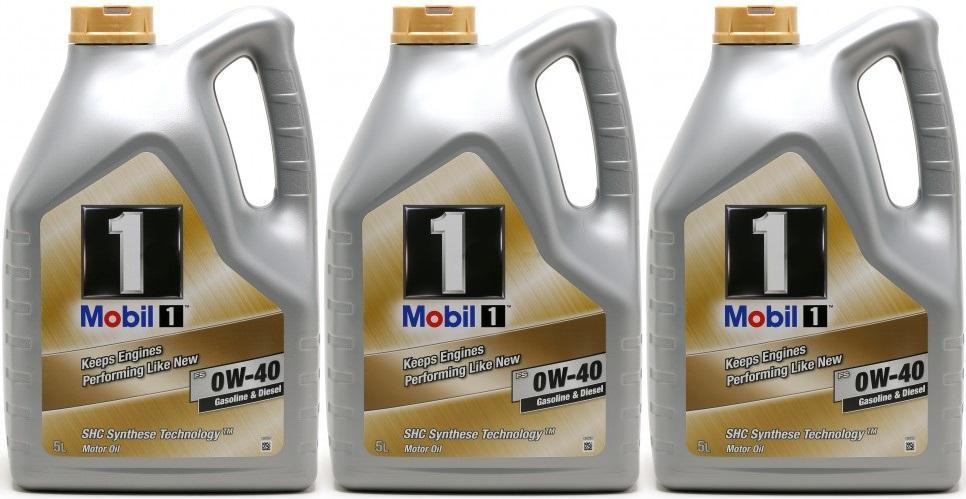 Mobil 1 FS 0W-40 Motoröl (ehem. NEW LIFE) 3x 5 = 15 Liter