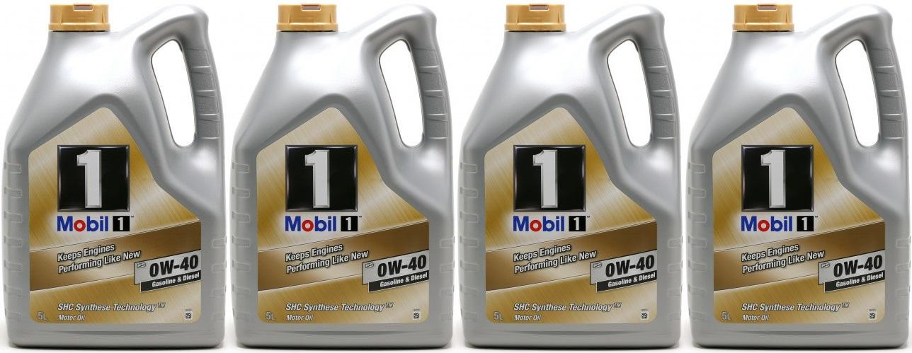 Mobil 1 FS 0W-40 Motoröl (ehem. NEW LIFE) 4x 5 = 20 Liter