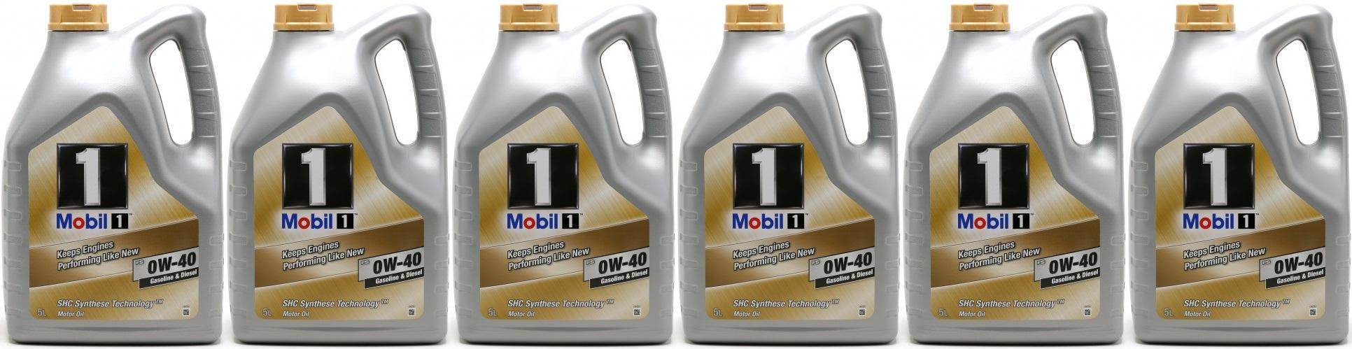 Mobil 1 FS 0W-40 Motoröl (ehem. NEW LIFE) 6x 5 = 30 Liter