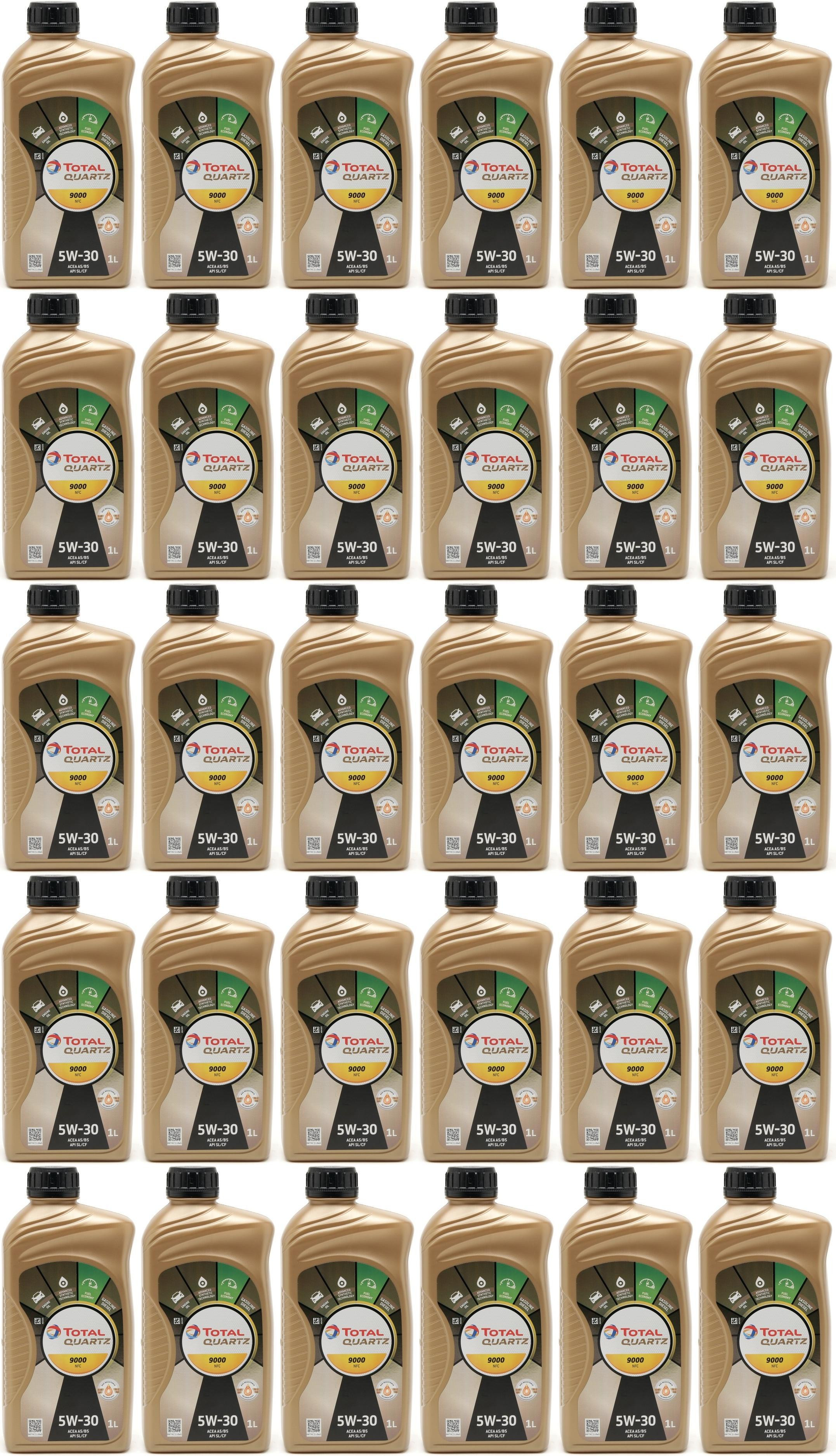 Total Quartz 9000 NFC 5W30 Motoröl 30x 1l = 30 Liter