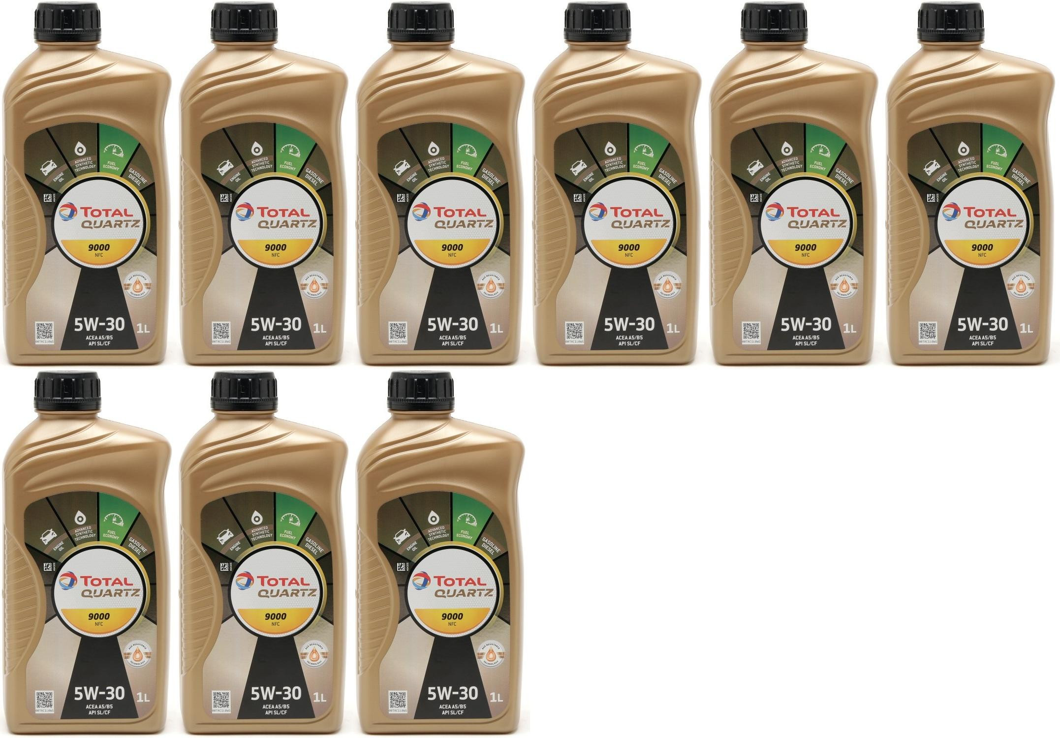 Total Quartz 9000 NFC 5W30 Motoröl 9x 1l = 9 Liter