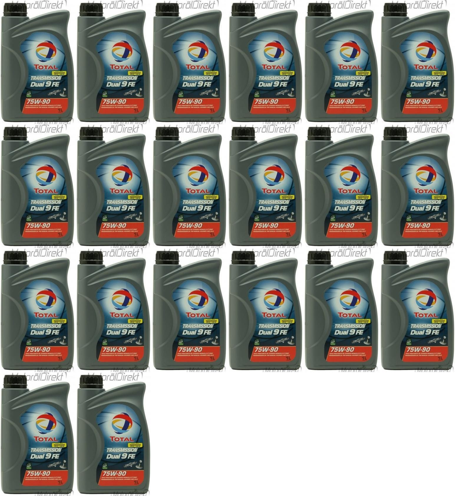 Total Transmission Dual 9 FE 75W-90 Schaltgetriebeöl 20x 1l = 20 Liter