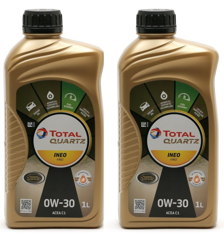 Total Quartz INEO First 0W-30 Motoröl 2x 1l = 2 Liter