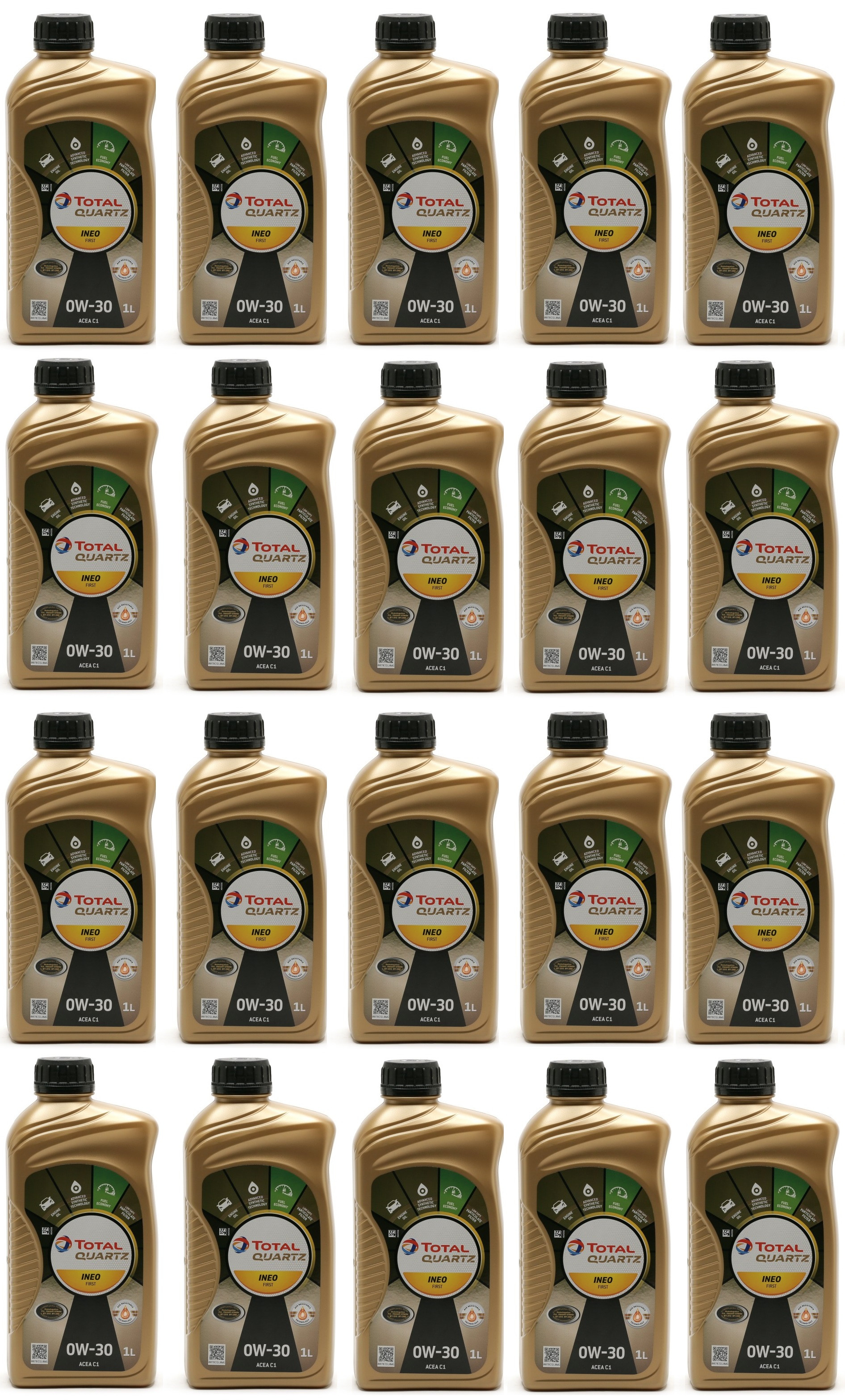 Total Quartz INEO First 0W-30 Motoröl 20x 1l = 20 Liter