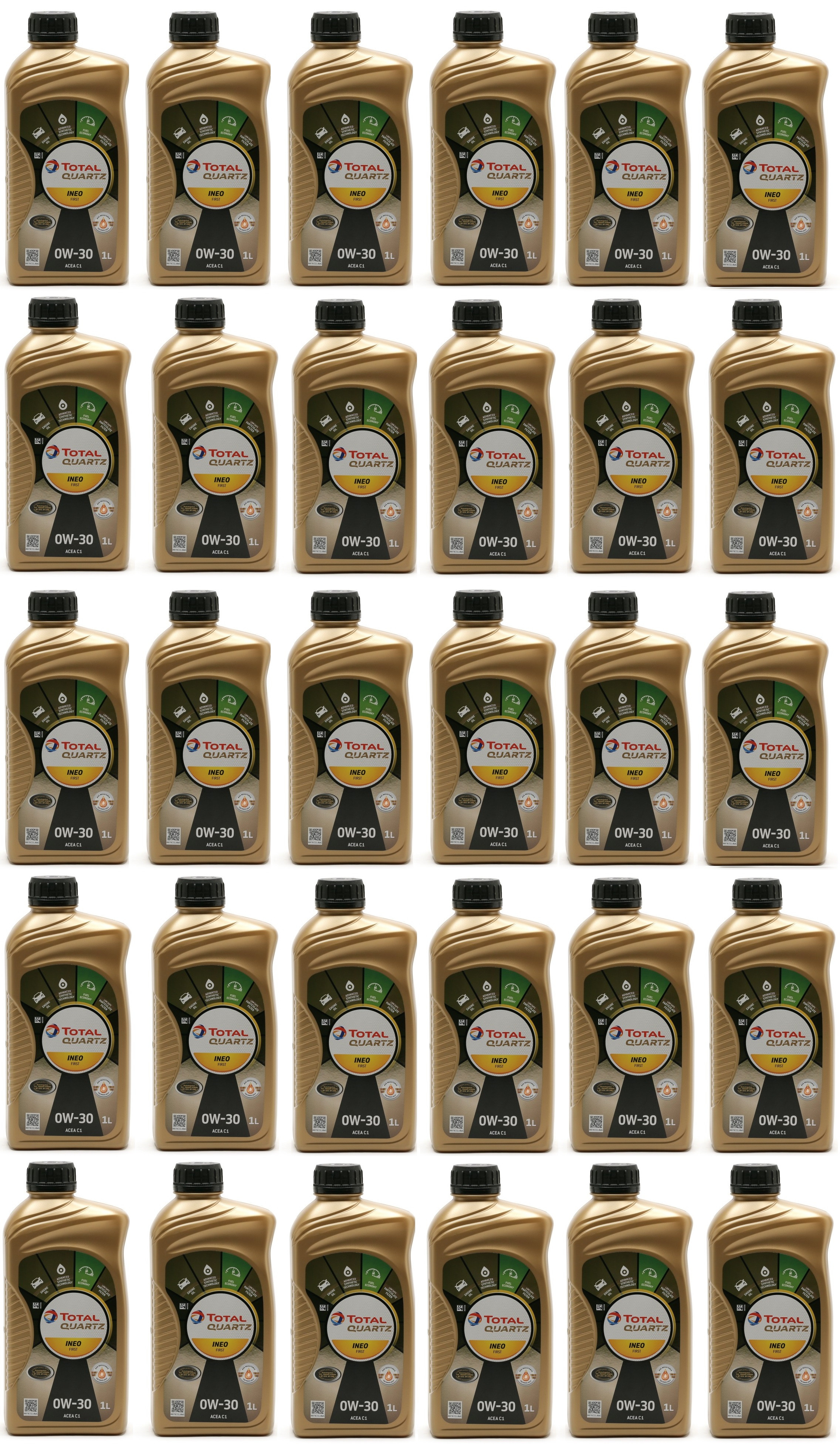 Total Quartz INEO First 0W-30 Motoröl 30x 1l = 30 Liter