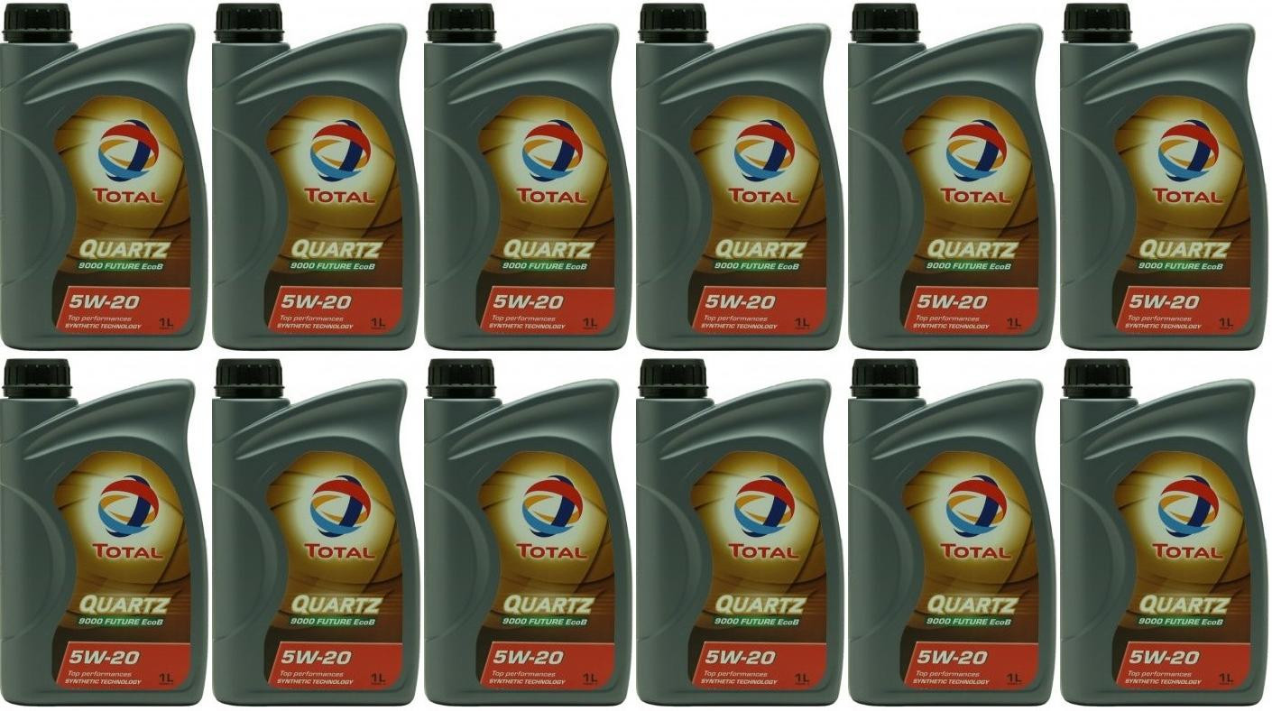 Total Quartz 9000 Future EcoB 5W-20 Motoröl 12x 1l = 12 Liter