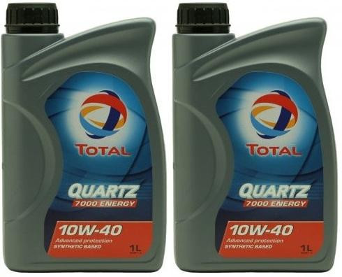 Total QUARTZ 7000 ENERGY 10W-40 Motoröl 2x 1l = 2 Liter