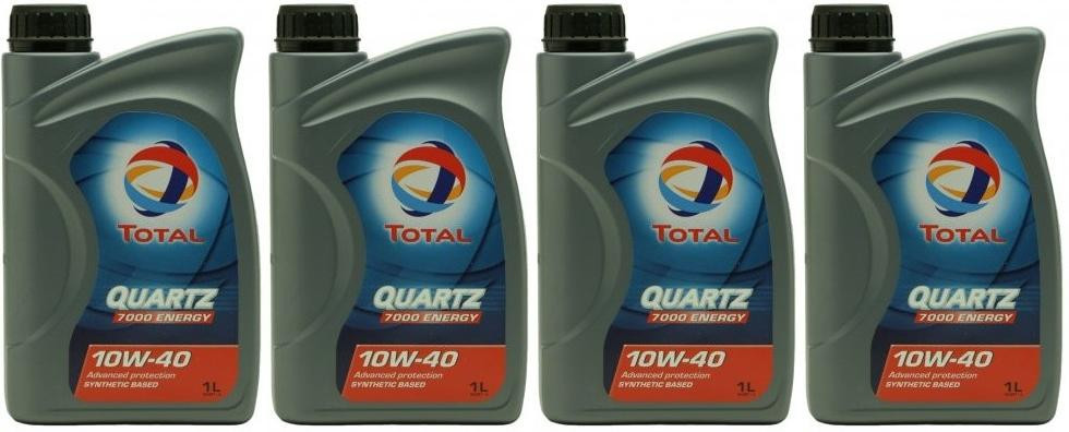 Total QUARTZ 7000 ENERGY 10W-40 Motoröl 4x 1l = 4 Liter