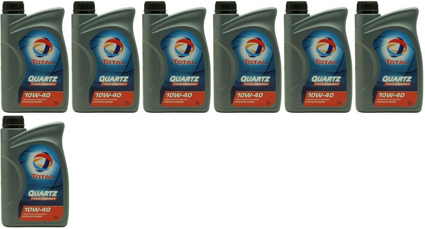 Total QUARTZ 7000 ENERGY 10W-40 Motoröl 7x 1l = 7 Liter