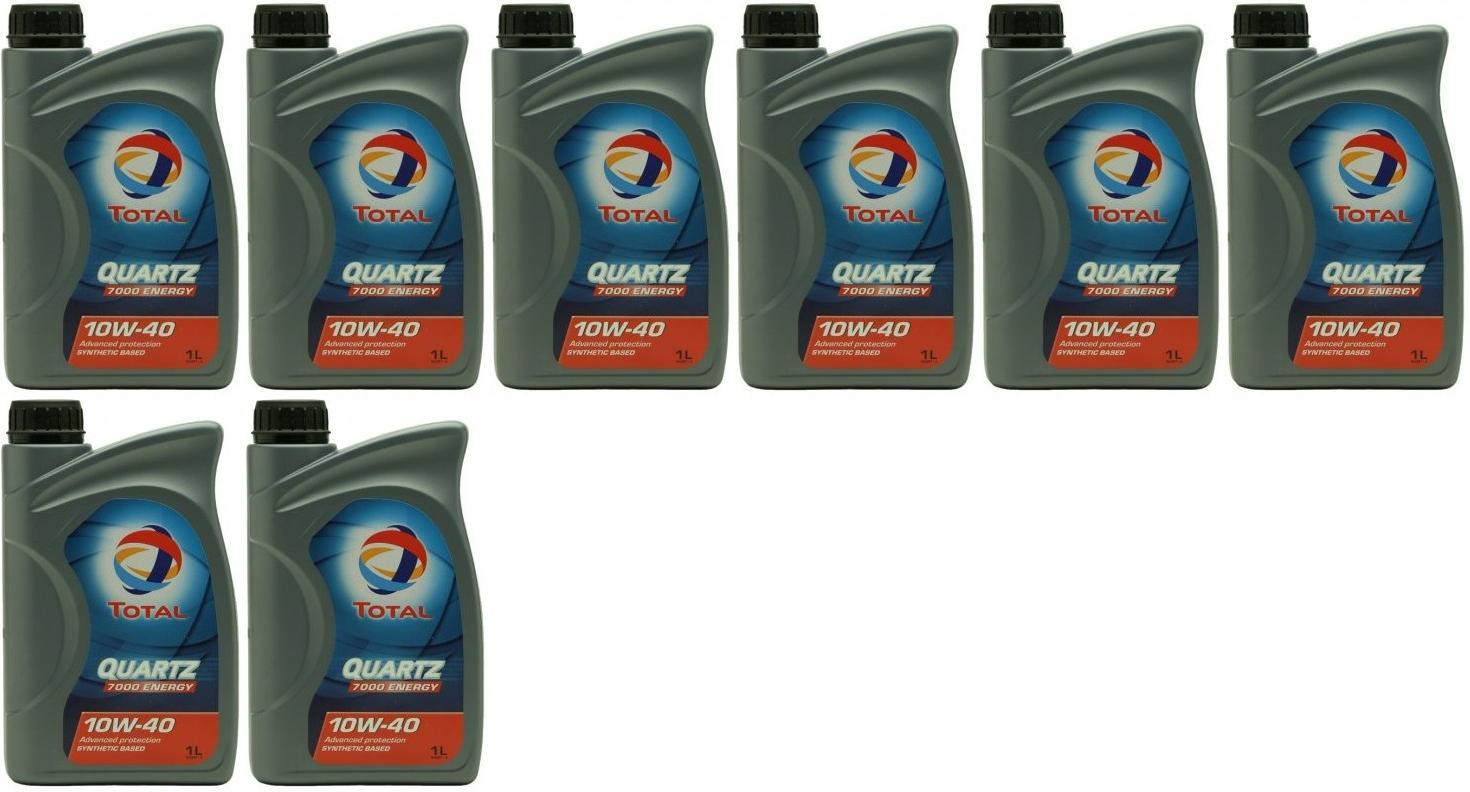 Total QUARTZ 7000 ENERGY 10W-40 Motoröl 8x 1l = 8 Liter