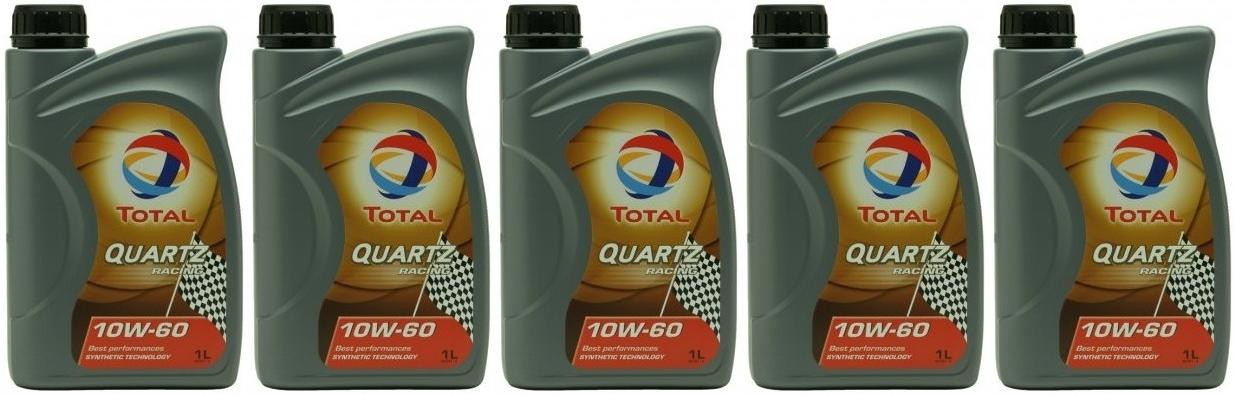 Total Quartz Racing 10W-60 Motoröl 5x 1l = 5 Liter