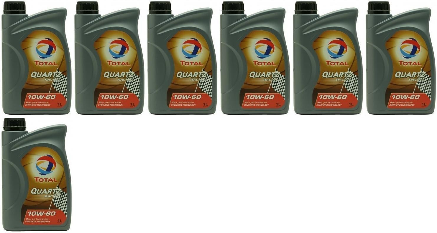 Total Quartz Racing 10W-60 Motoröl 7x 1l = 7 Liter