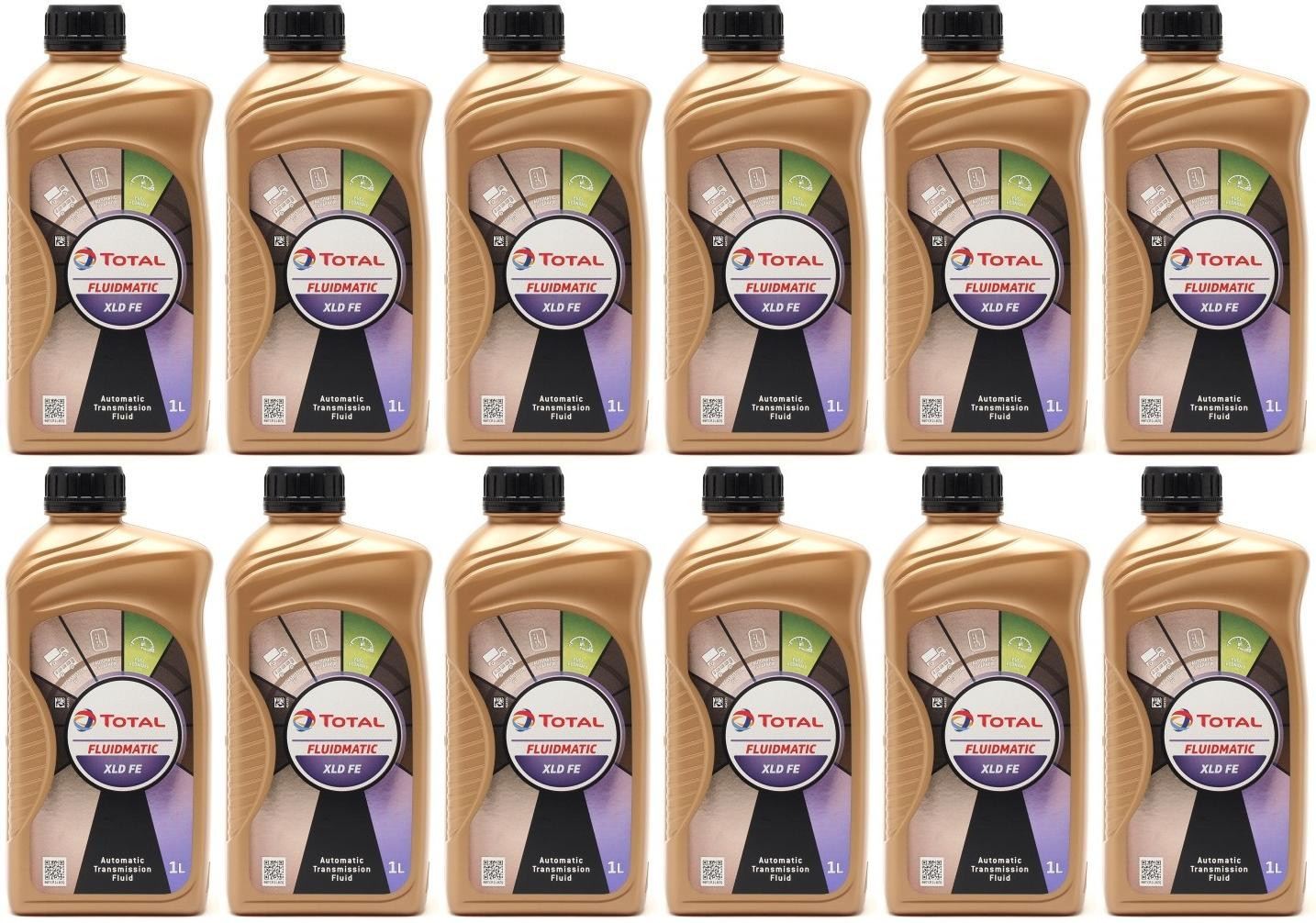 Total Fluide XLD FE ATF Automatikgetriebeöl 12x 1l = 12 Liter