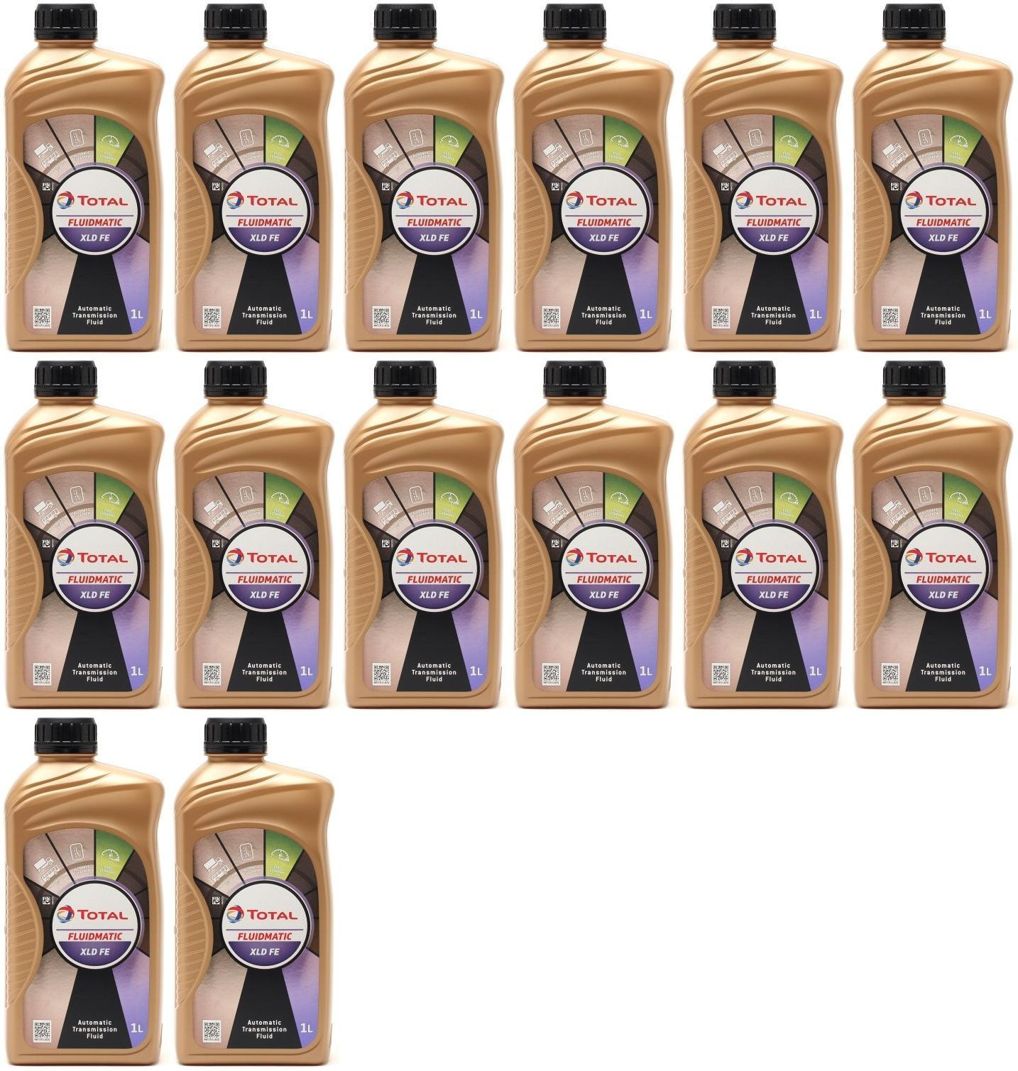 Total Fluide XLD FE ATF Automatikgetriebeöl 14x 1l = 14 Liter