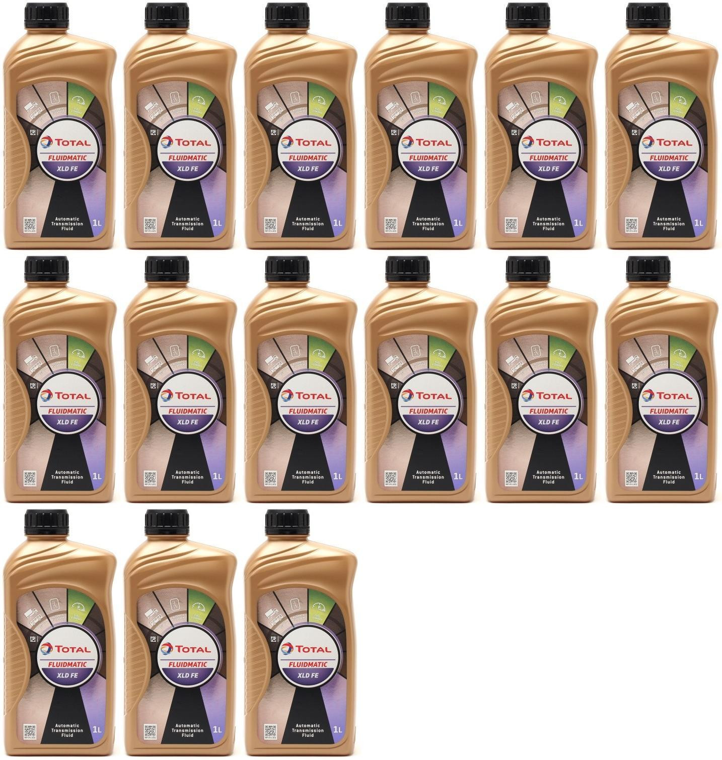 Total Fluide XLD FE ATF Automatikgetriebeöl 15x 1l = 15 Liter