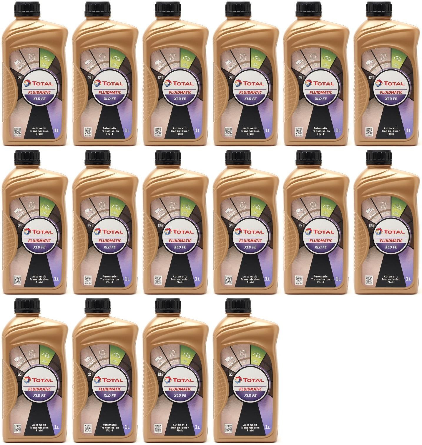 Total Fluide XLD FE ATF Automatikgetriebeöl 16x 1l = 16 Liter