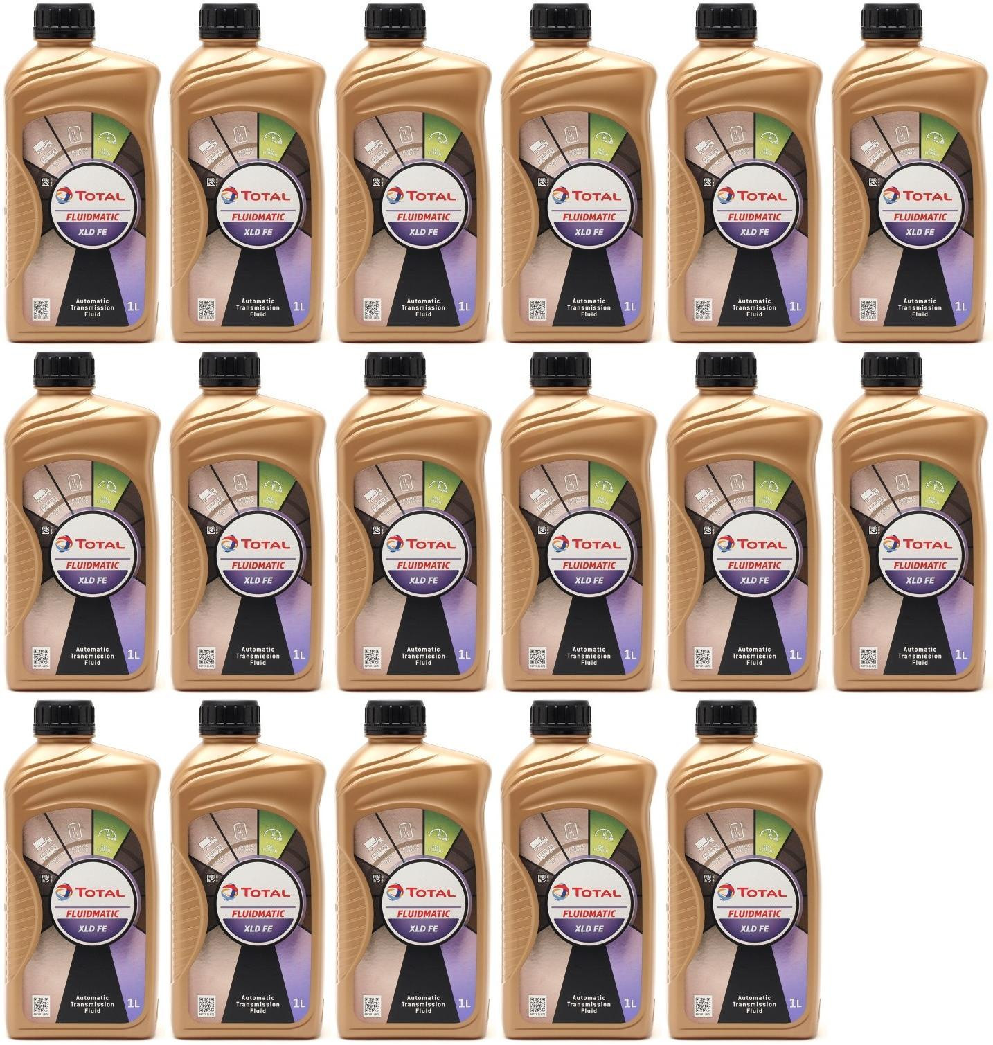 Total Fluide XLD FE ATF Automatikgetriebeöl 17x 1l = 17 Liter
