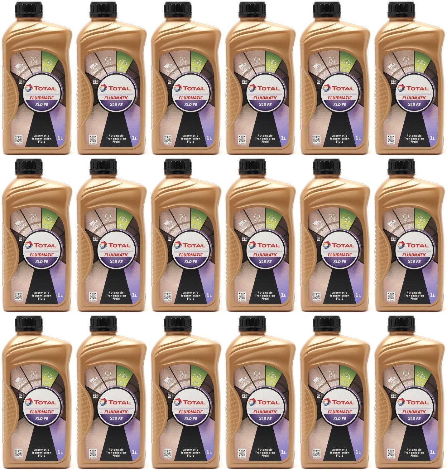 Total Fluide XLD FE ATF Automatikgetriebeöl 18x 1l = 18 Liter