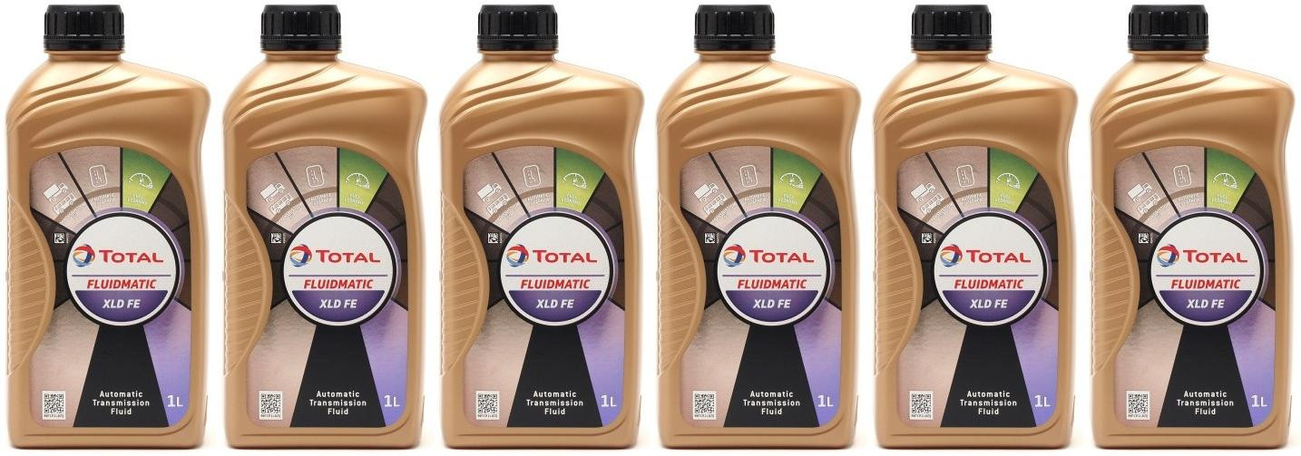 Total Fluide XLD FE ATF Automatikgetriebeöl 6x 1l = 6 Liter