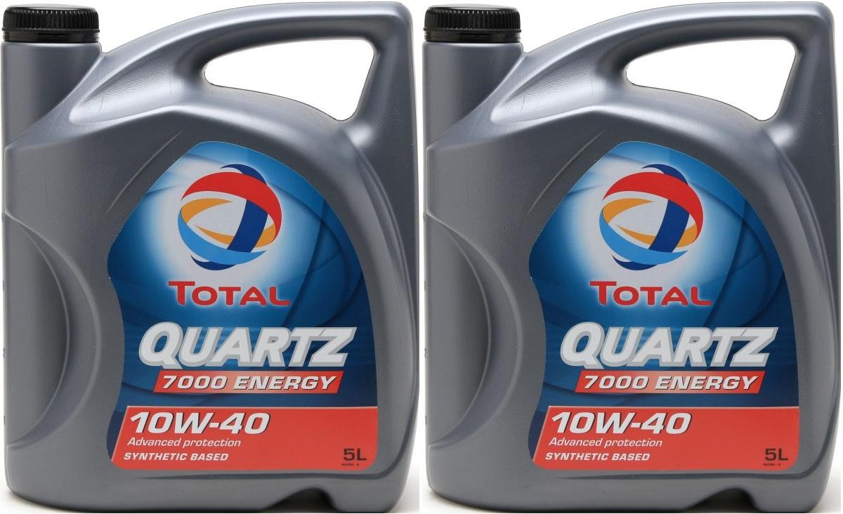 Total QUARTZ 7000 ENERGY 10W-40 Motoröl 2x 5 = 10 Liter