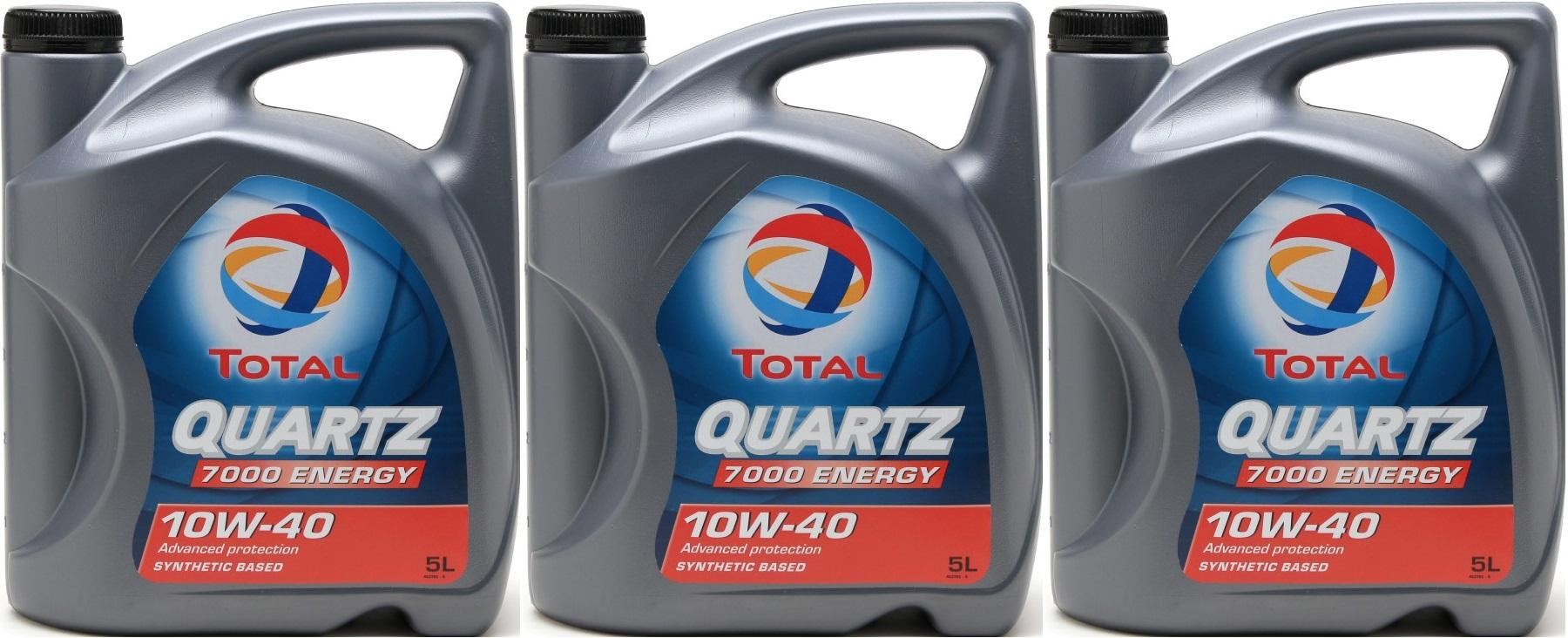 Total QUARTZ 7000 ENERGY 10W-40 Motoröl 3x 5 = 15 Liter