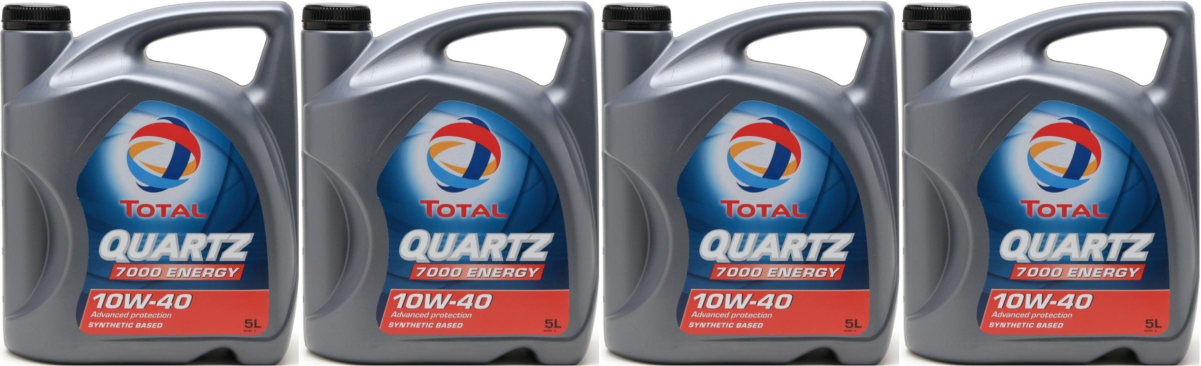Total QUARTZ 7000 ENERGY 10W-40 Motoröl 4x 5 = 20 Liter