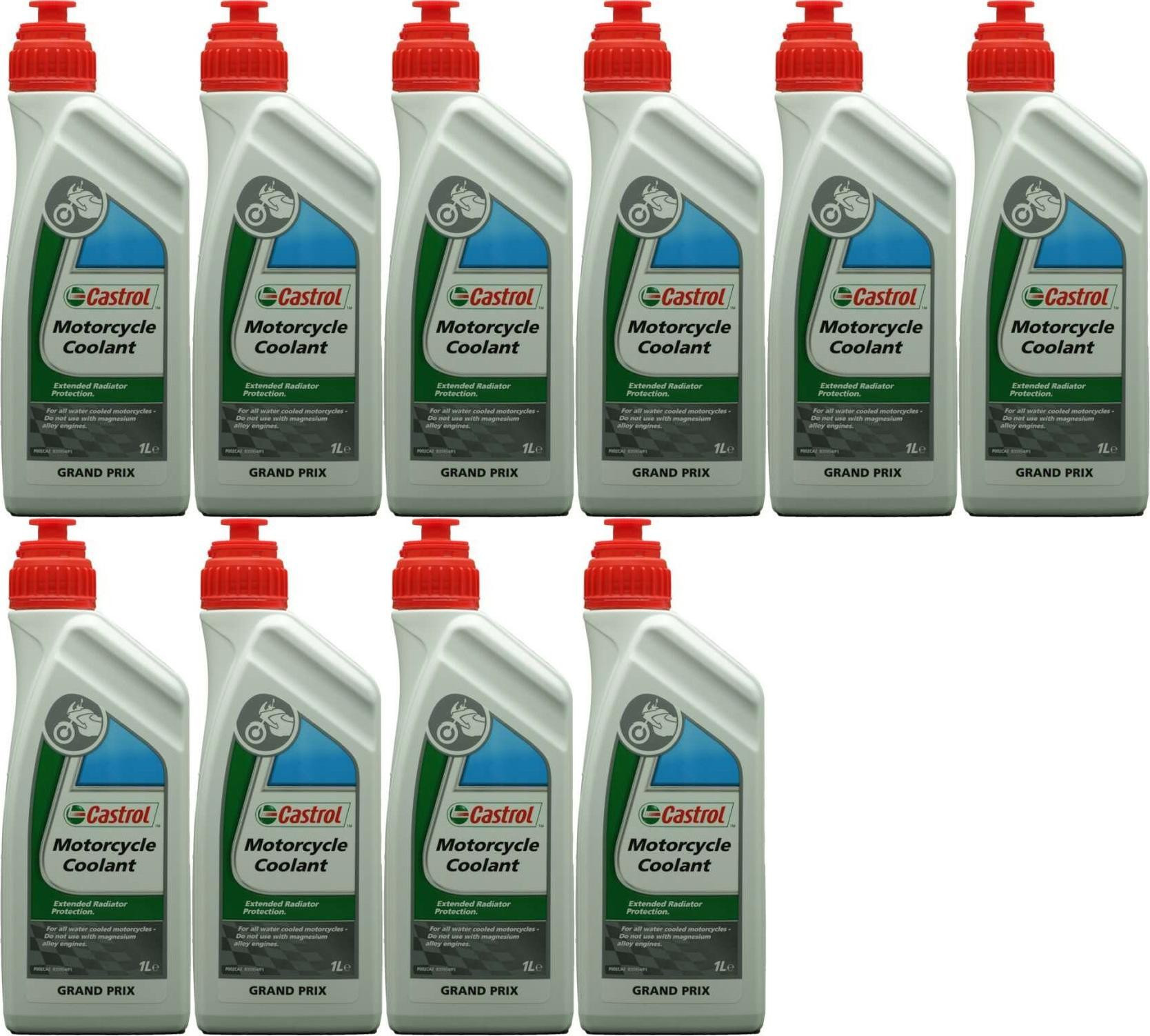 Castrol Motorcycle Coolant 10x 1l = 10 Liter