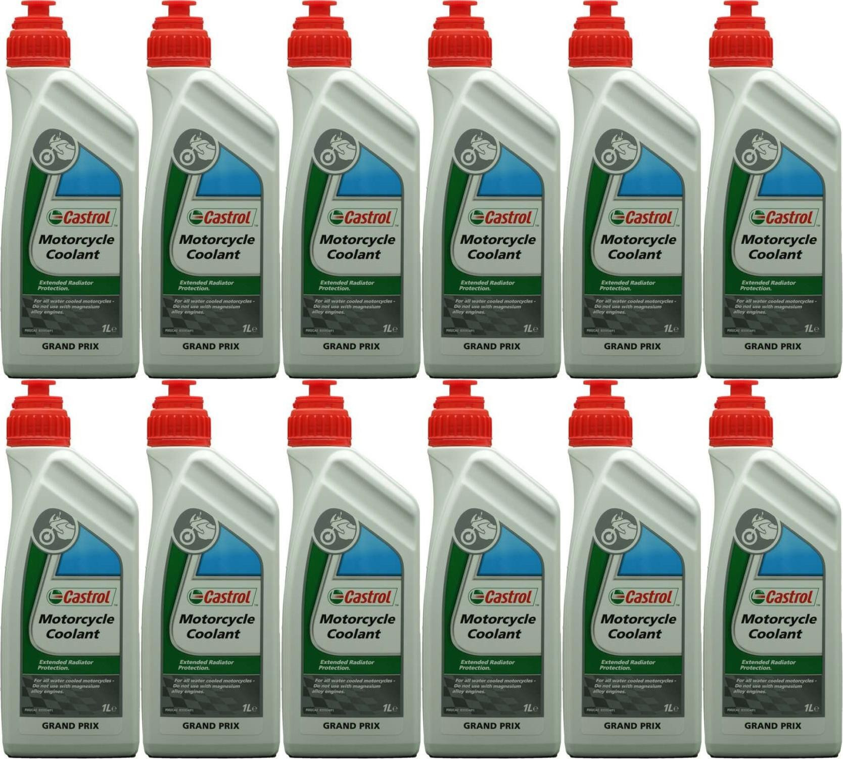 Castrol Motorcycle Coolant 12x 1l = 12 Liter
